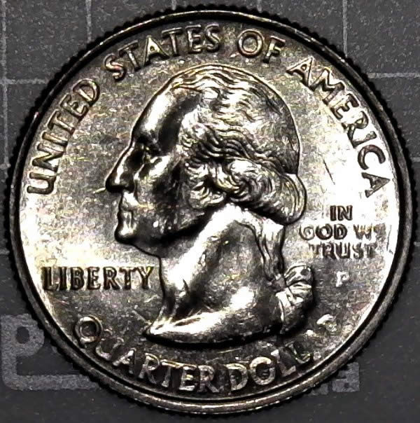 2005-P-WV-Quarter-Struck-Through-Grease-From-Mint-Sewn-Bag